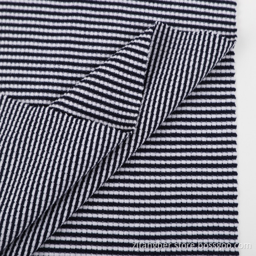 tissu tricoté côtelé viscose polyester spandex rayonne